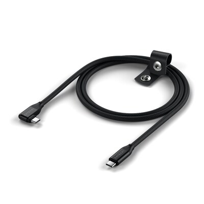 Satechi Right Angle USB-C Data & Charge Cable, Black (AP-YCR100K)