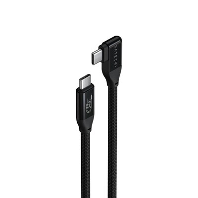 Satechi Right Angle USB-C Data & Charge Cable, Black (AP-YCR100K)