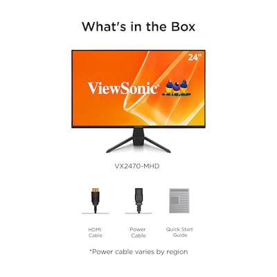 ViewSonic 24" 120Hz Gaming Monitor, Black (VX2470-MHD)