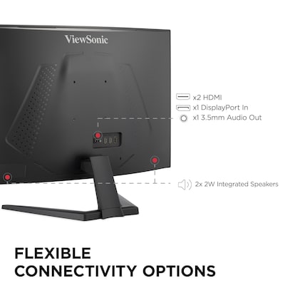ViewSonic 32" Curved QHD 180Hz FreeSync Gaming Monitor, Black (VX3228C-2K)