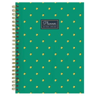 2026-2027 TF Publishing Lovely Lemon 6.5 x 8 Academic Weekly & Monthly Planner, Paperboard Cover (AY27-9210)