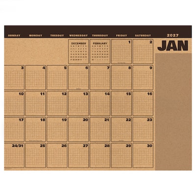 2027 TF Publishing Trail Timber 22 x 17 Monthly Desk or Wall Calendar, Multicolored (27-8208)