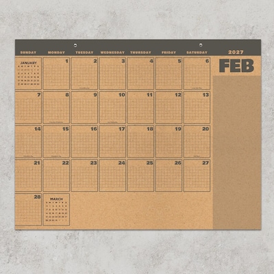 2027 TF Publishing Trail Timber 22 x 17 Monthly Desk or Wall Calendar, Multicolored (27-8208)