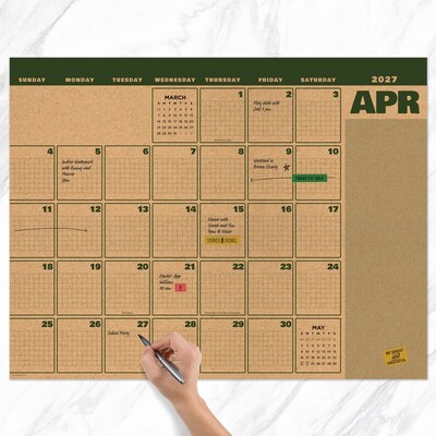 2027 TF Publishing Trail Timber 22" x 17" Monthly Desk or Wall Calendar, Multicolored (27-8208)