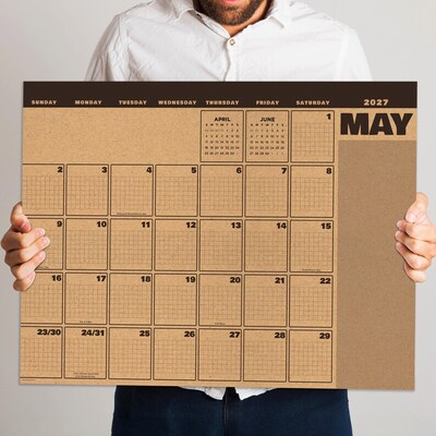 2027 TF Publishing Trail Timber 22" x 17" Monthly Desk or Wall Calendar, Multicolored (27-8208)