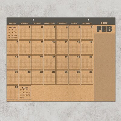 2027 TF Publishing Trail Timber 17 x 12 Monthly Desk or Wall Calendar, Multicolored (27-8508)