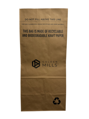 Golden Mills 30 Gallon Soiled Linen Trash Bag, High-Density, Brown, 100 Total Bags (KITSTP180-FL)