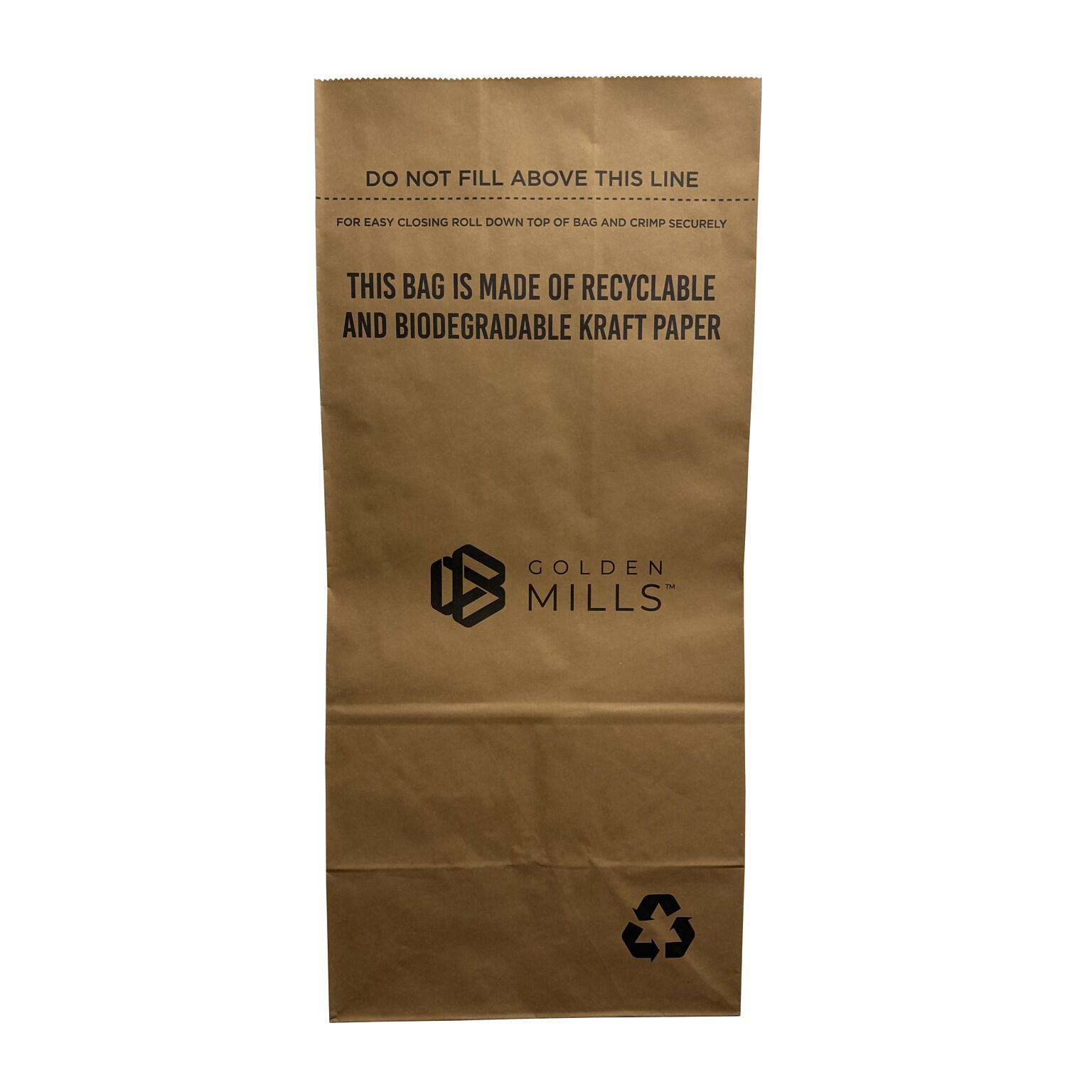 Golden Mills 30 Gallon Soiled Linen Trash Bag, High-Density, Brown, 100 Total Bags (KITSTP180-FL)