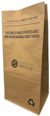 Golden Mills 30 Gallon Soiled Linen Trash Bag, High-Density, Brown, 100 Total Bags (KITSTP180-FL)