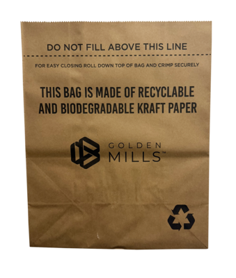 Golden Mills 10 Gallon Soiled Linen Trash Bag, High-Density, Brown, 200 Total Bags (KITSTP181-FL)