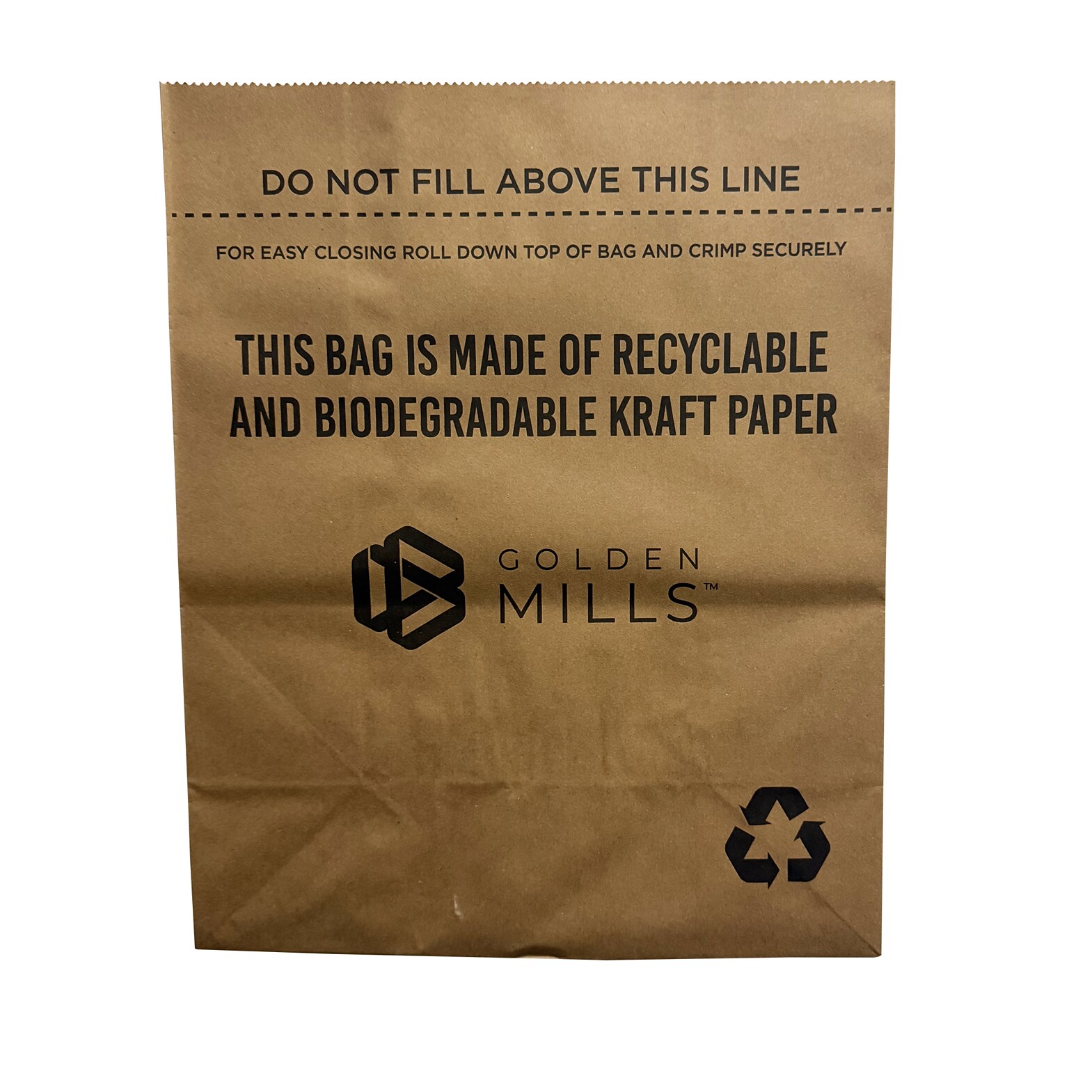 Golden Mills 10 Gallon Soiled Linen Trash Bag, High-Density, Brown, 200 Total Bags (KITSTP181-FL)