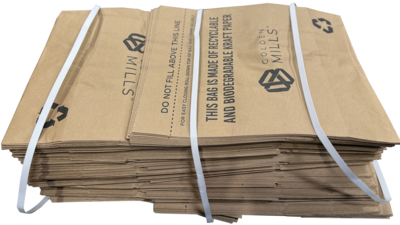 Golden Mills 10 Gallon Soiled Linen Trash Bag, High-Density, Brown, 200 Total Bags (KITSTP181-FL)
