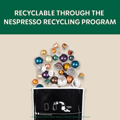 Starbucks Espresso Roast Coffee Nespresso Vertuo Capsules, Dark Roast, 10/Pack (2006.10)
