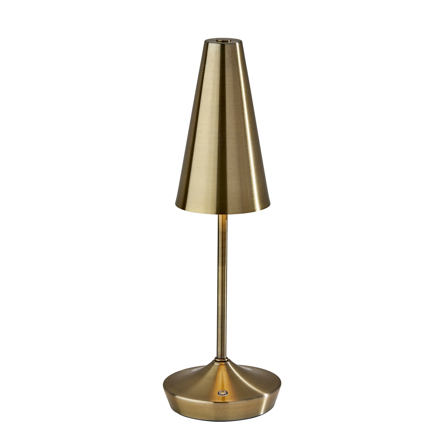 Adesso Flynn 14.25H LED Table Lamp, Antique Brass (3194-21)