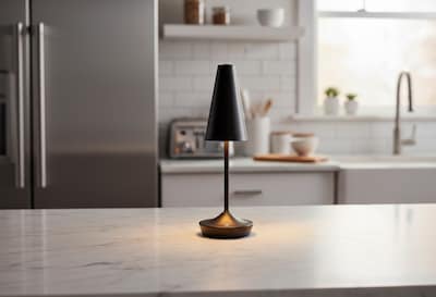 Adesso Flynn 14.25H LED Table Lamp, Black (3194-01)