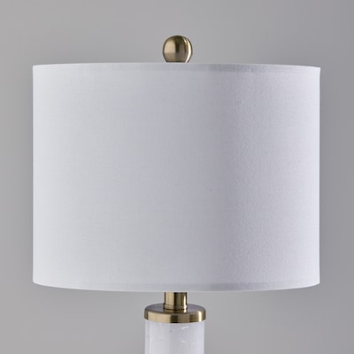 Simplee Adesso Grady 23.8"H Incandescent Table Lamp, White/Antique Brass, 2/Pack (SL0375-02)