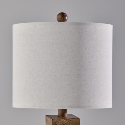Simplee Adesso Jolene 24"H Incandescent Table Lamp, Natural/Linen Fabric Shade, 2/Pack (SL0377-15)