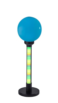 Simplee Adesso Astra RGB Color Changing 18H LED Table Lamp, Black/Plastic Shade (SL0372-01)