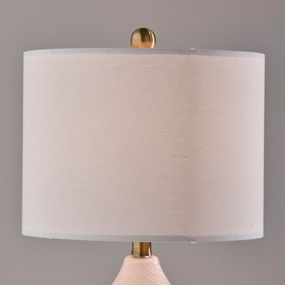 Simplee Adesso Freya 24"H Incandescent Table Lamp, White/Antique Brass, 2/Pack (SL0374-02)