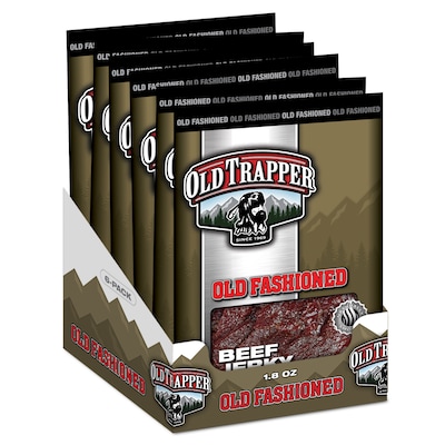 Old Trapper Old Fashioned Beef Jerky Meat Stick, 1.8 oz., 6/Box (22106T)