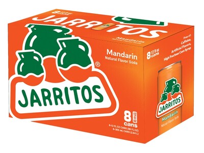 Jarritos Mandarin Soda, Caffeine Free 12 oz., 24 Cans/Carton (19201)