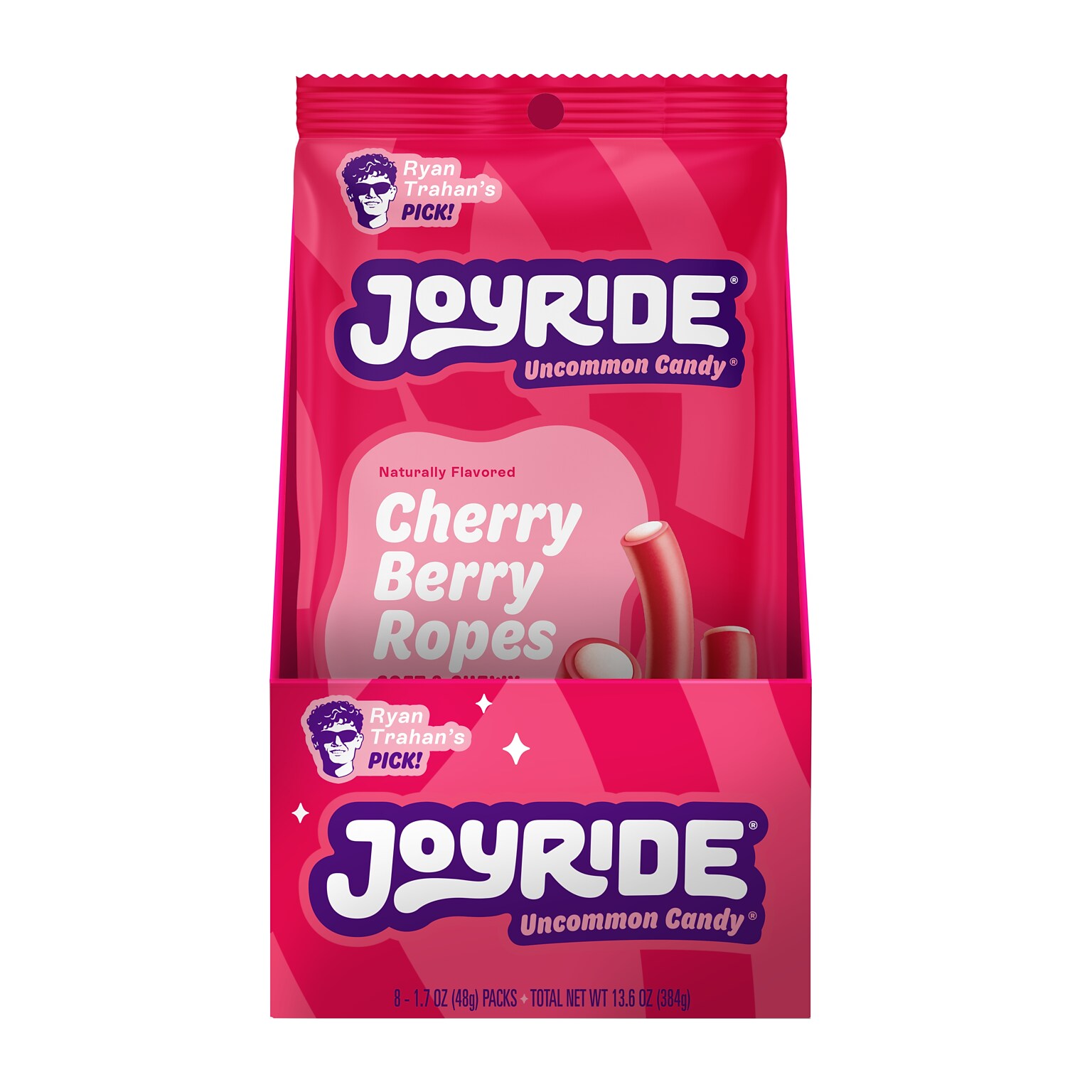 JOYRIDE Cherry Berry Ropes, 1.7 oz., 8/Box (0100327)