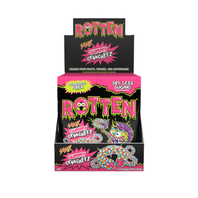 Rotten Sour Gummy Cruncheez, 1.8 oz., 8/Box (10202012)