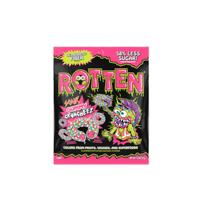 Rotten Sour Gummy Cruncheez, 1.8 oz., 8/Box (10202012)