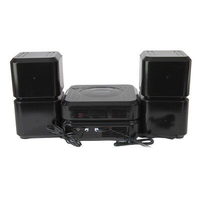 Emerson ES-4001 Bluetooth Micro Music System with MP3, CD Player, FM Clock, AUX Input, LED Display, Compact Design