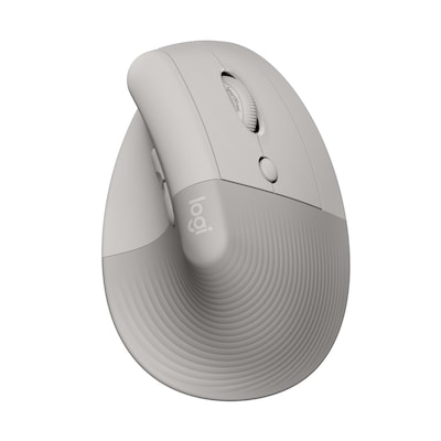 Logitech Lift Wireless Ergonomic Optical Mouse, Sand (910-007663)