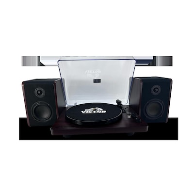 Victor Lincoln Record Player with Stereo Speakers, Black (VWRP-1600)