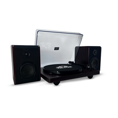 Victor Lincoln Record Player with Stereo Speakers, Black (VWRP-1600)