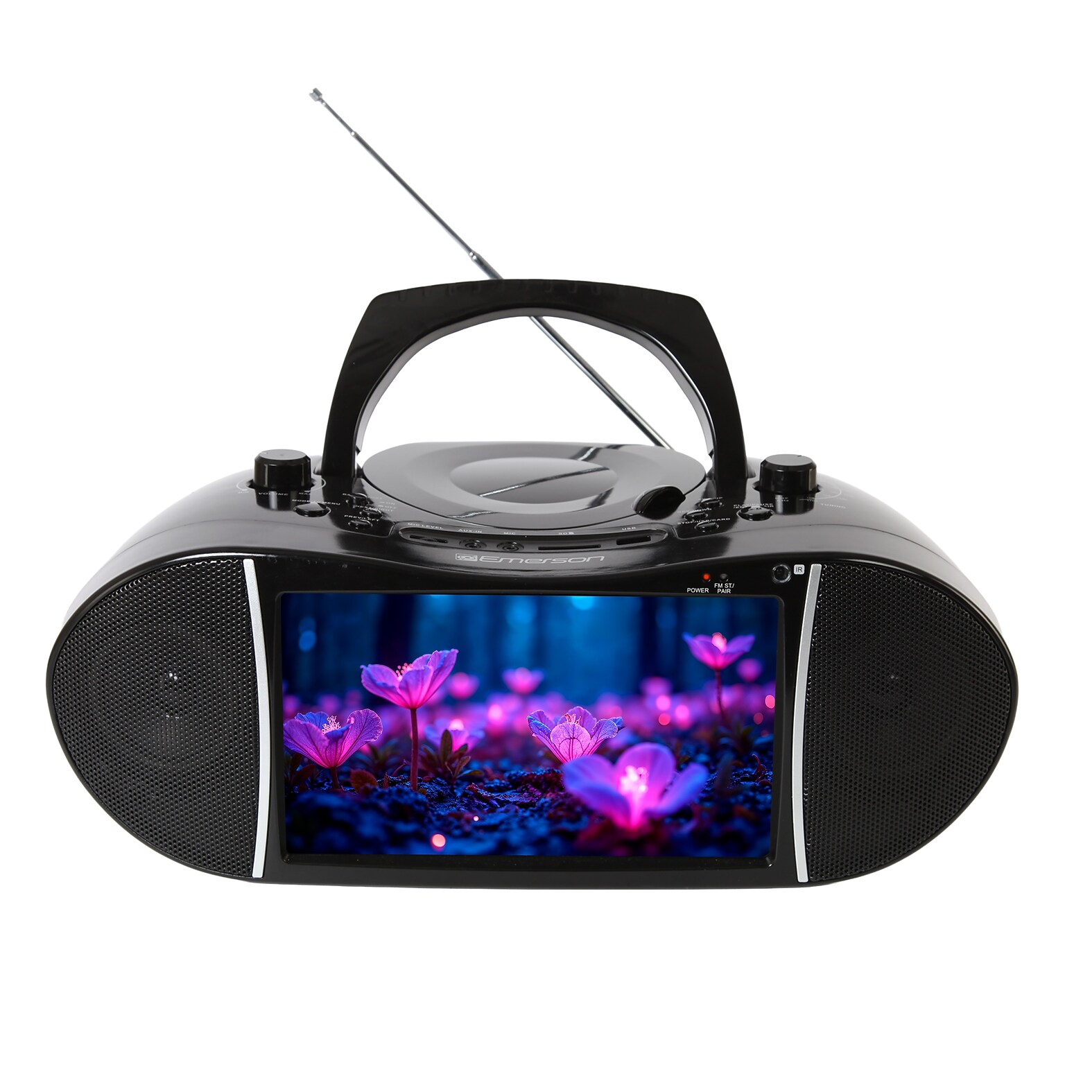 Emerson EDL-2901 9 Portable Bluetooth TV & DVD Multimedia Boombox, Black