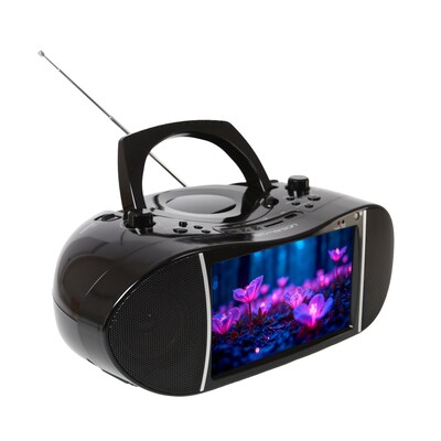 Emerson EDL-2901 9" Portable Bluetooth TV & DVD Multimedia Boombox, Black