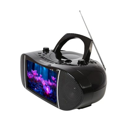 Emerson EDL-2901 9" Portable Bluetooth TV & DVD Multimedia Boombox, Black