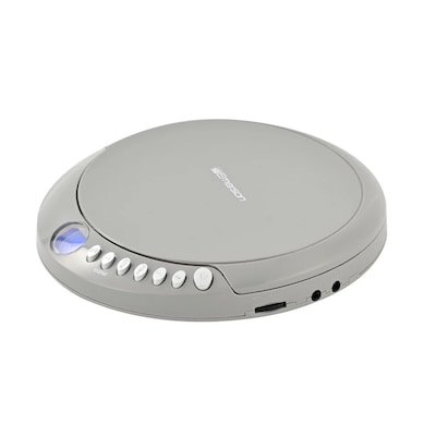 Emerson Portable Bluetooth 5.3 AudioStream CD Player with FM Radio, Gray (EPCD-2003-GY)