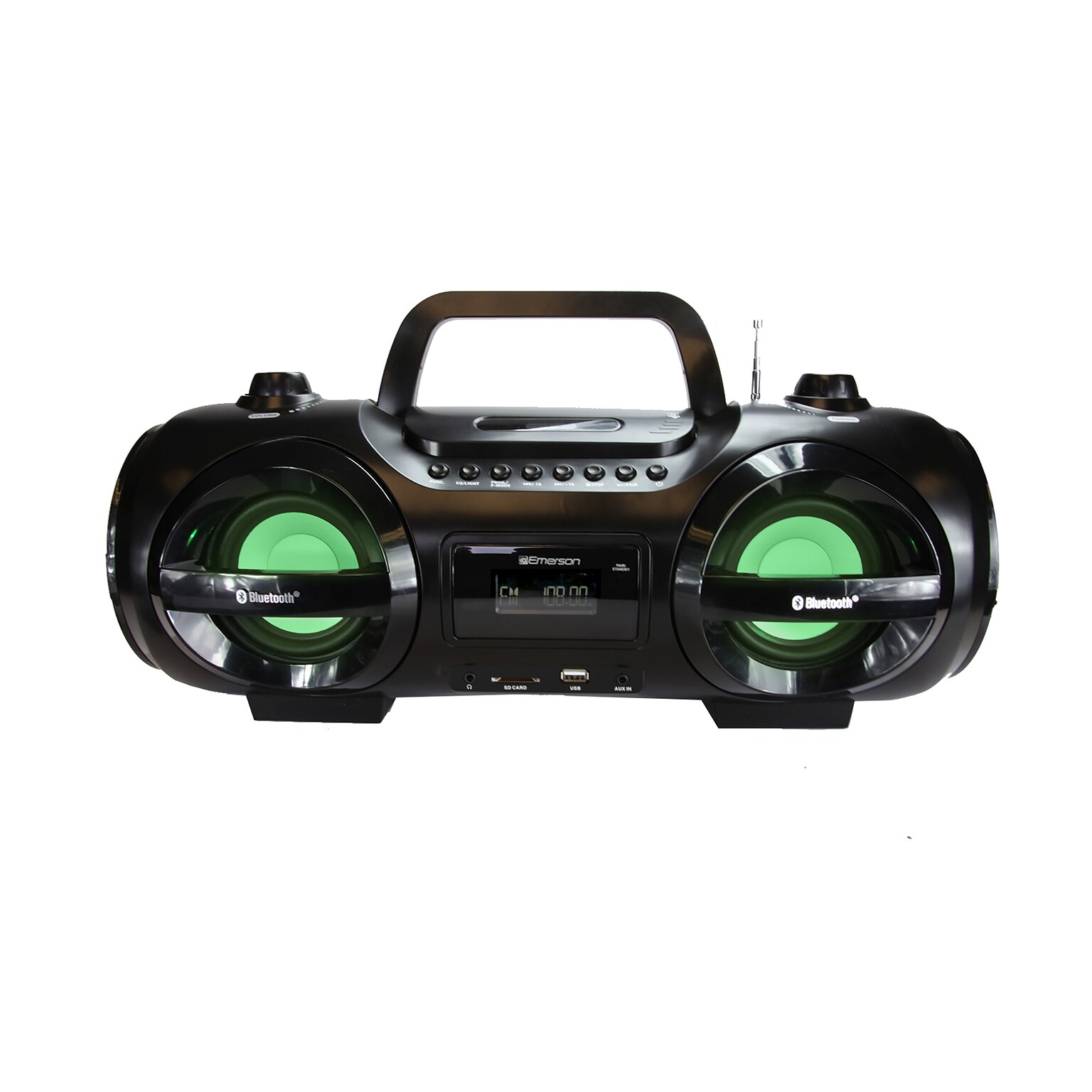 Emerson EPB-3005 Retro Portable Bluetooth Boombox, Black