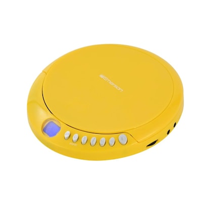 Emerson Portable Bluetooth 5.3 AudioStream CD Player with FM Radio, Yellow (EPCD-2003-YL)