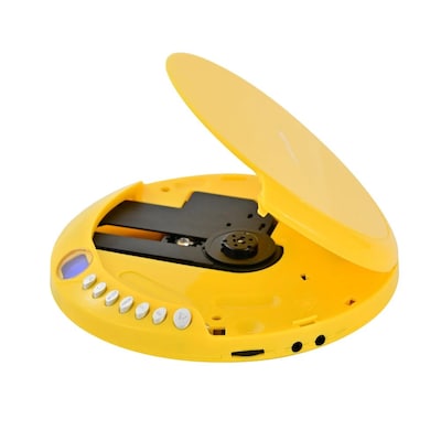 Emerson Portable Bluetooth 5.3 AudioStream CD Player with FM Radio, Yellow (EPCD-2003-YL)