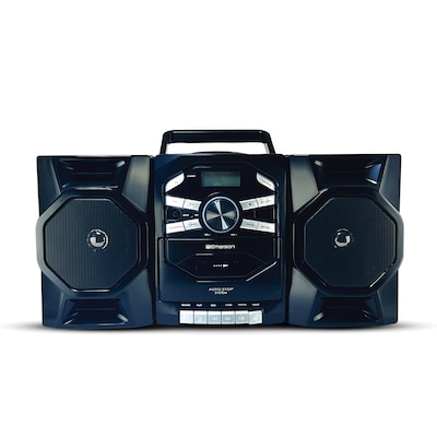 Emerson EPB-4000 Portable CD Player Boombox with Cassette Player, Black