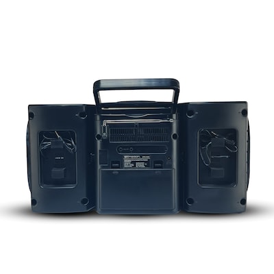 Emerson EPB-4000 Portable CD Player Boombox with Cassette Player, Black