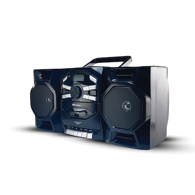 Emerson EPB-4000 Portable CD Player Boombox with Cassette Player, Black