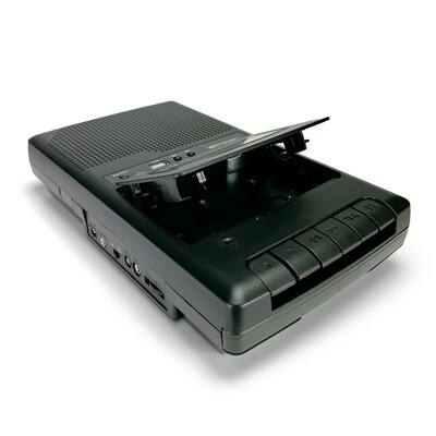 Emerson EPC-3000 Portable Cassette Player and Recorder with Built-In Speaker, Microphone, Black
