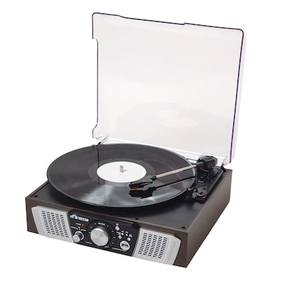 Victor VHRP-1100 Lakeshore 5-in-1 Turntable System with Record Player, Bluetooth, USB Playback and Recording, FM Radio