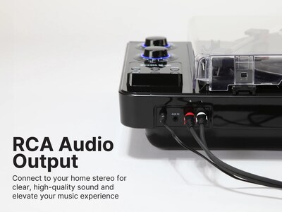 Victor VHRP-1200 Beacon 5-in-1 Turntable System with Record Player, Bluetooth, FM Radio, Built-in Stereo Speakers