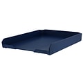 Bostitch Konnect Front Loading Stackable Letter Tray, Letter Size, Navy Blue (KT-TRAY-BLUE)