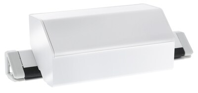 Bostitch Konnect™ Plastic Wide Storage Bin, Removable Lid & Dividers, 7.5", White (KT-WCUP-WHITE)