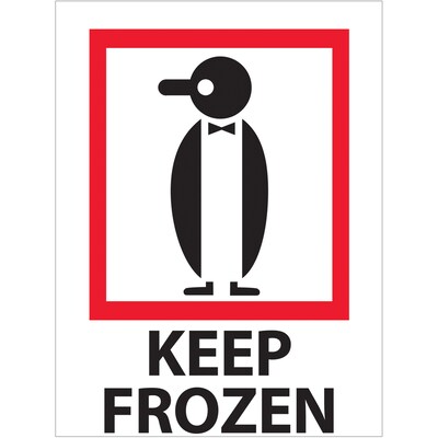 International Shipping & Pallet Labels; 3x4, Keep Frozen, 500 labels/Roll