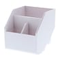 Bostitch Konnect™ Plastic Short Storage Bin, Removable Lid & Dividers, 3.4, White (KT-CUP-WHITE)