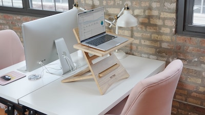 VICTOR High Rise Acacia Wood Laptop Riser (DC150A)